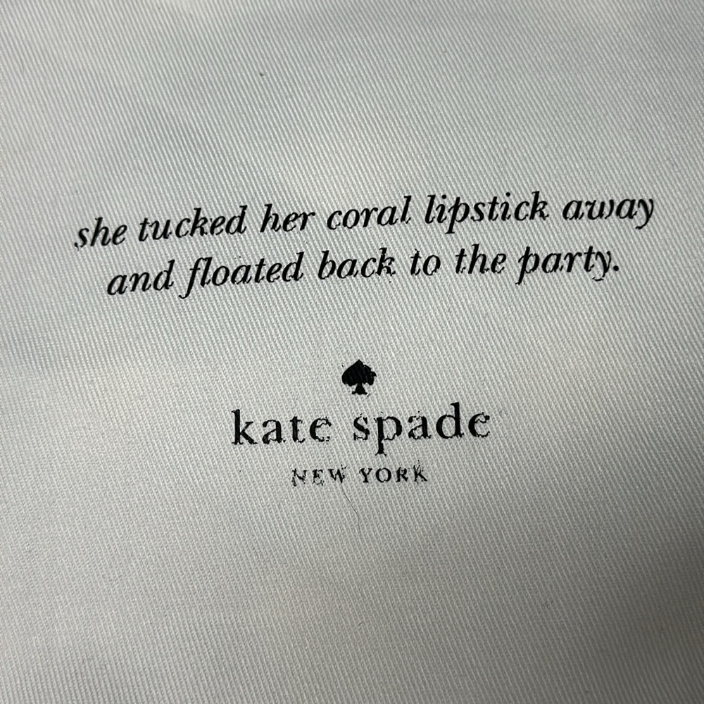 Kate Spade White Drawstring Dusty - Picture 2 of 2